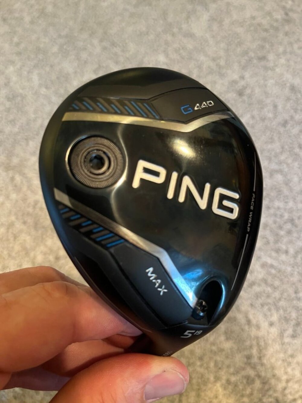 Ping G440 Max 5 wood 19 degree Right Hand Head Only With Headcover Free